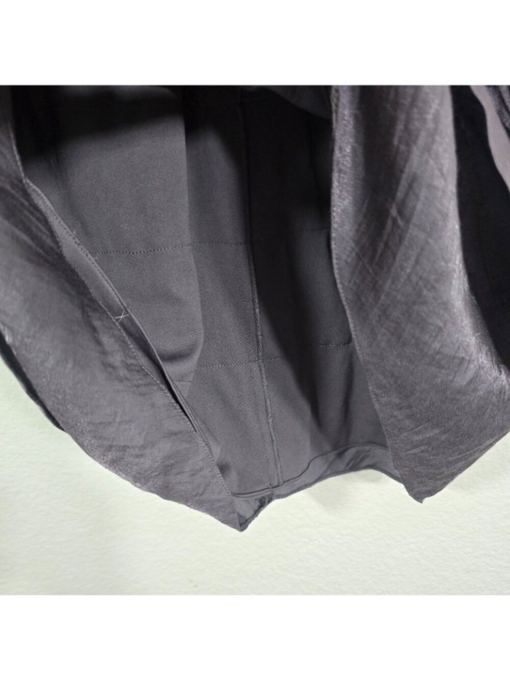 Adrianna Papell Occasions Ruffle Cocktail Dress Women Size 8 Gray Tiered Party - Picture 4 of 8